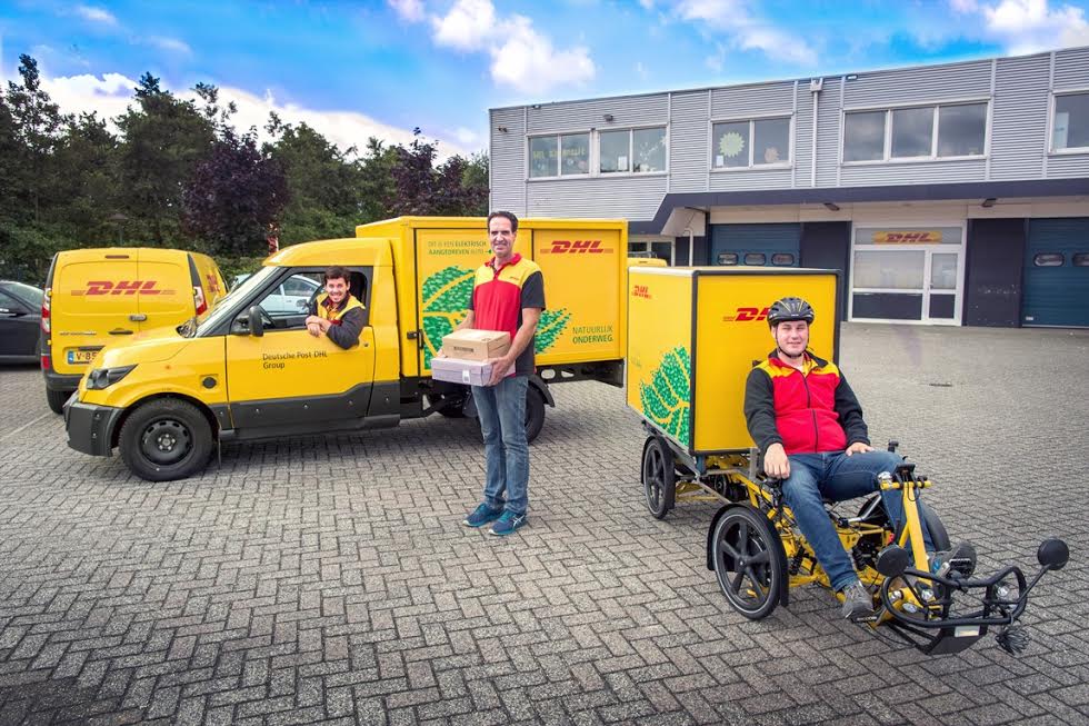 DHL Parcel heeft primeur in groene in Houten Emerce